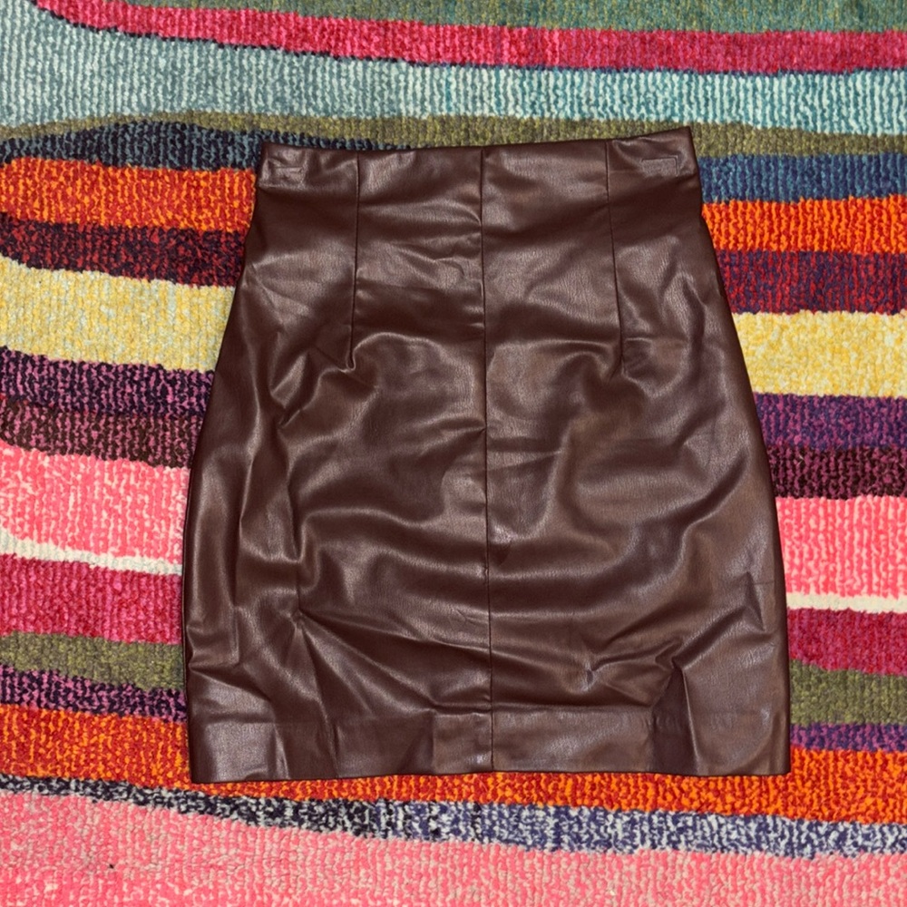 H&M pleather skirt